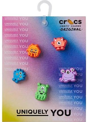 Crocs джиббитсы крокс набор из 5 шт jibbitz monsters baby