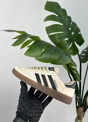 🌺жіночі кросівки adidas spezial beige black