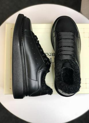 Alexander mcqueen black fur🆕шикарні кросівки🆕купити накладений платіж