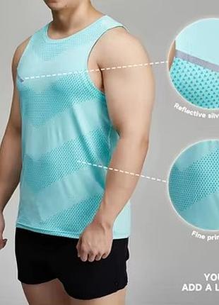 Мужская спортивная майка быстросохнущая, для тренировок, для бега gymape l/xl