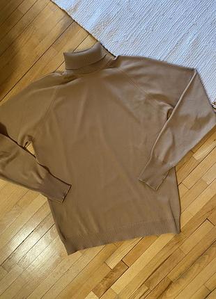 Вінтажний гольф st michael (marks & spencer) у карамельному кольорі, м’який матеріал, високий комір. базова стильна річ на осінь та зиму.