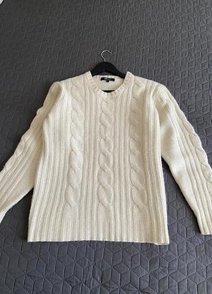 Шикарний светр крупної вʼязки  100% кашемір