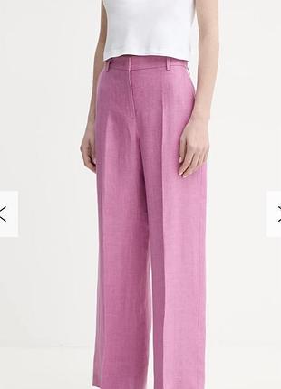 Розкішні лляні брюки max mara на високій посадці