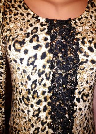 Платье леопардовый принт из германии