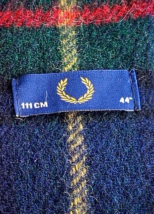 Шарф fred perry вовняний шарф vintage stories