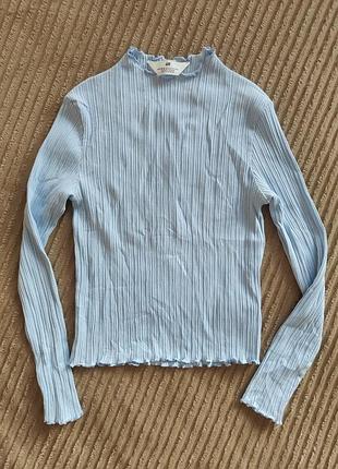 Стильный h&amp;m тоненький голубой гольфик на 10-14р.