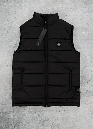 Жилет stone island черный мужской