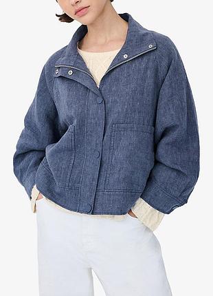 Женская льняная ветровка с воротником white company