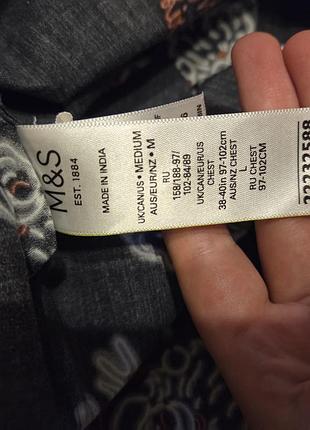 Яркая рождественская рубашка m&amp;s (marks &amp; spencer) 7