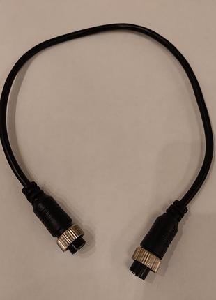 Кабель с 4-контактными авиационными разъемами (4 pin aviation connector, длина 30 см.