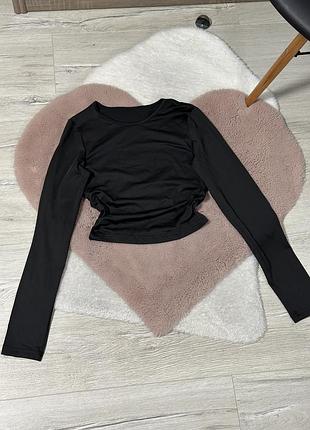 Вкорочений лонг з драпіруванням від shein