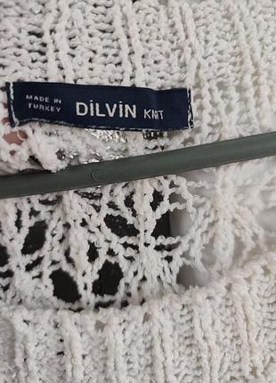 Свитер ажурный 4