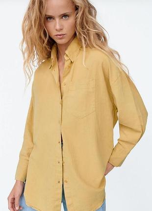 Шикарна льняна сорочка zara✨✨✨