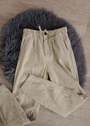 Стрейчевые брюки на парня 9р 134 см zara