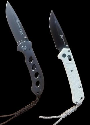 Ножи smith & wesson oasis titanium sw423g + нож  ozark trail glacier shaft lock white