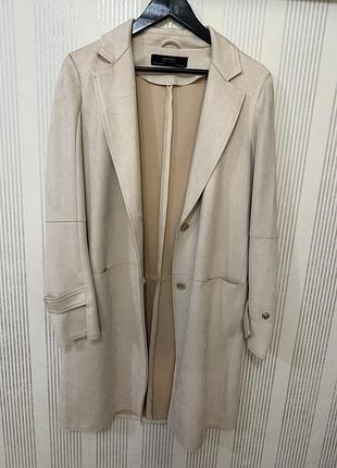 Тренч , пальто , zara , s , нове , молочний колір