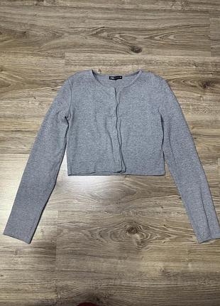 Вкорочений топ zara з довгими рукавами, розмір m ( підійде на s)