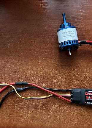 Sunnysky x3520-7 560kv + регулятор hobbywing skywalker 80а v2