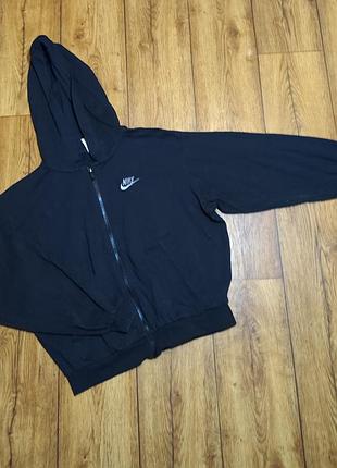 Худи зипка с капюшоном коттоновый двунитка nike ххс размер