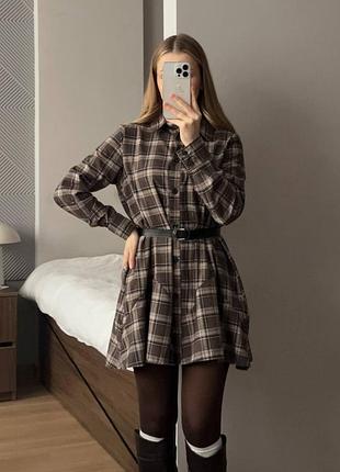 Фланелева сукня - сорочка на весну