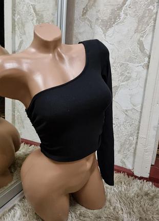 Кофтина на одне плече в рубчик 2