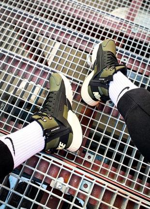 Nike huarache acronym city mid winter khaki, кроссовки найк мужские10 фото