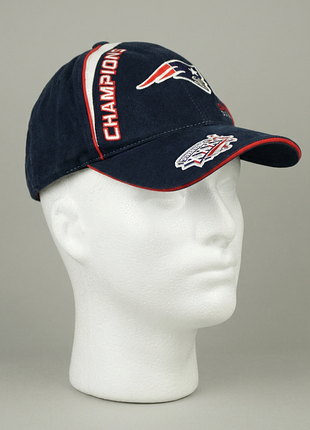 Кепка винтажная reebok new england patriots super bowl лого бейсболка синяя текстильная мужская женская на ремешке регулируемая nike adidas puma carhartt