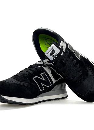 Жіночі кросівки new balance 574 black gre