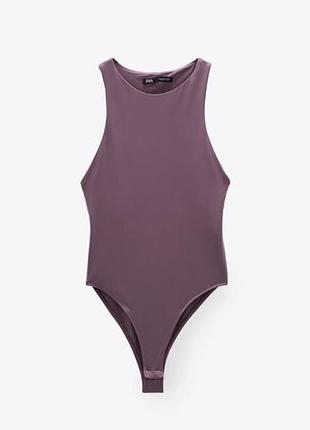 Боди лавандового цвета от zara