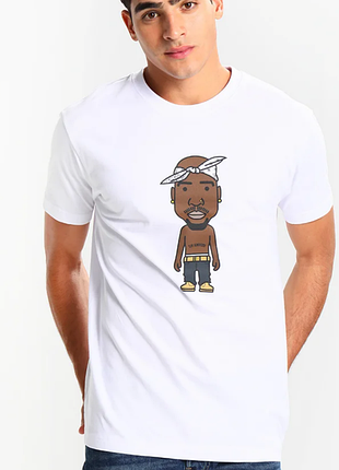 Мужская хлопковая футболка mister tee с оригинальным принтом