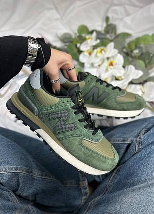 New balance 574 legacy stone island "dark green"