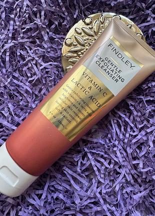Профессиональное мягкое очищающее средство-эксфолиант для лица findley gentle exfoliating cleanser, 236ml