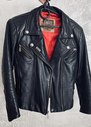 Шкіряна байкерська куртка з широкими плечима, ladies moto fashion ixs