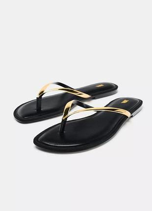 Сандалі жіночі чорні zara new