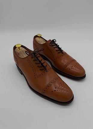 Туфли barker england кожаные оксфорды 897 / 41 классические броги