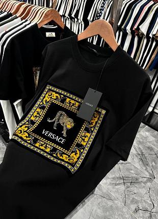 Футболка мужская черная осенняя весенняя летняя