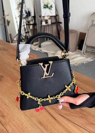 Сумка премиум capucines mini black