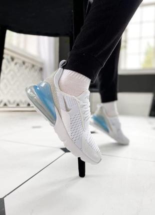 Nike air max 270 white/silver🆕шикарні кросівки найк🆕купити накладений платіж