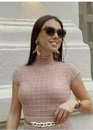 Вязаний мережевий топ