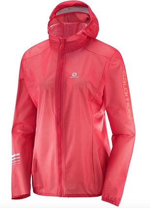 Жіноча вітровка salomon lightning race wp рожева розмір m