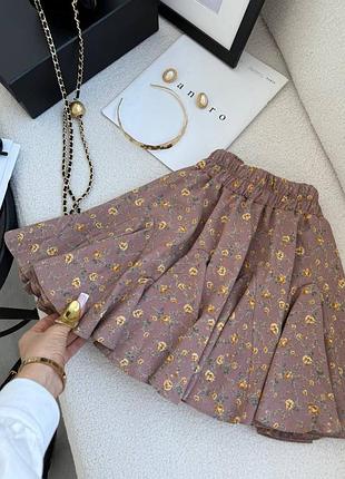 Женская пышная юбка шорты, мини юбка-шорты