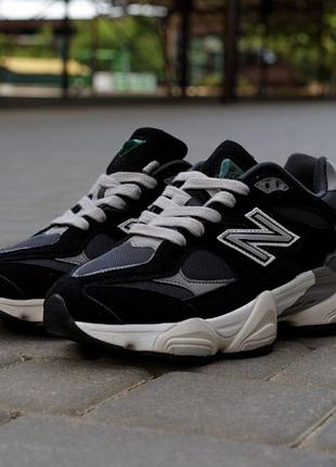Кроссовки new balance 9060 black grey | женские nb 9060 черно-серые | стильные кроссовки new balance