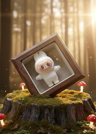 Фигурка лабуба labubu the monsters монстр игрушка детская пушистая белая 4 см labu_10_15
