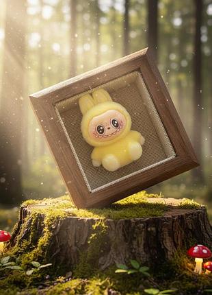 Фигурка лабуба labubu the monsters монстр игрушка детская пушистая желтая 4 см labu_10_12