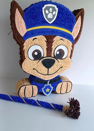 Піньята “гонщик” щенячий патруль | paw patrol | піньята на день народження хлопчика | декор для дитячого свята | піньяти на замовлення | маршал| скай