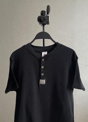 90s fruit of the loom: a vintage henley’s type t-shirt