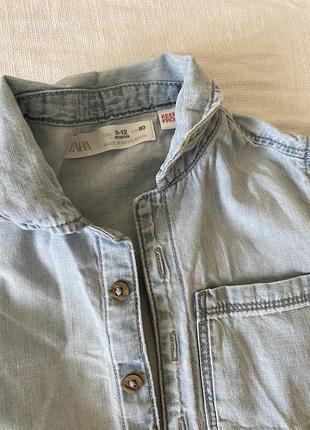 Две рубашки летние zara 5