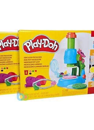 Набір для творчості hasbro play-doh light & look microscope мікроскоп! (g0494)