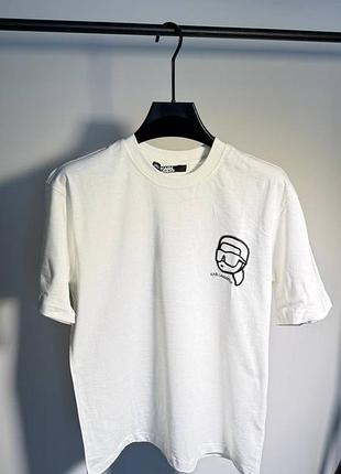 Стильна футболка  karl lagerfeld white