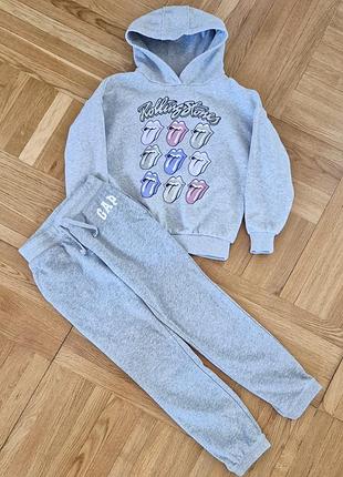 Костюм спортивный для девочки штаны худи rolling stones